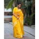 Generic Women's Silk Blend Self Design Banarasi Saree With Unstitched Blouse (5.5Mtr, Yellow) Generic Women's Silk Blend Self Design Banarasi Saree With Unstitched Blouse (5.5Mtr, Yellow)
