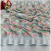 Generic Women's Cotton Linen Printed Saree With Unstitched Blouse (5.5Mtr, Green)