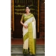Generic Women's Silk Blend Self Design Banarasi Saree With Unstitched Blouse (5.5Mtr, White Green) Generic Women's Silk Blend Self Design Banarasi Saree With Unstitched Blouse (5.5Mtr, White Green)