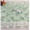 Generic Women's Cotton Linen Printed Saree With Unstitched Blouse (5.5Mtr, Pista)
