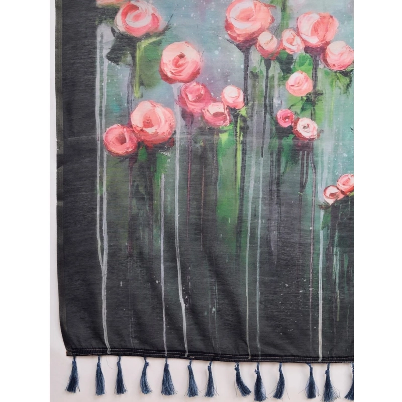 Women's Georgette Embroidered Saree With Unstitched Blouse (5.5Mtr, Multicolor) Women's Georgette Embroidered Saree With Unstitched Blouse (5.5Mtr, Multicolor)