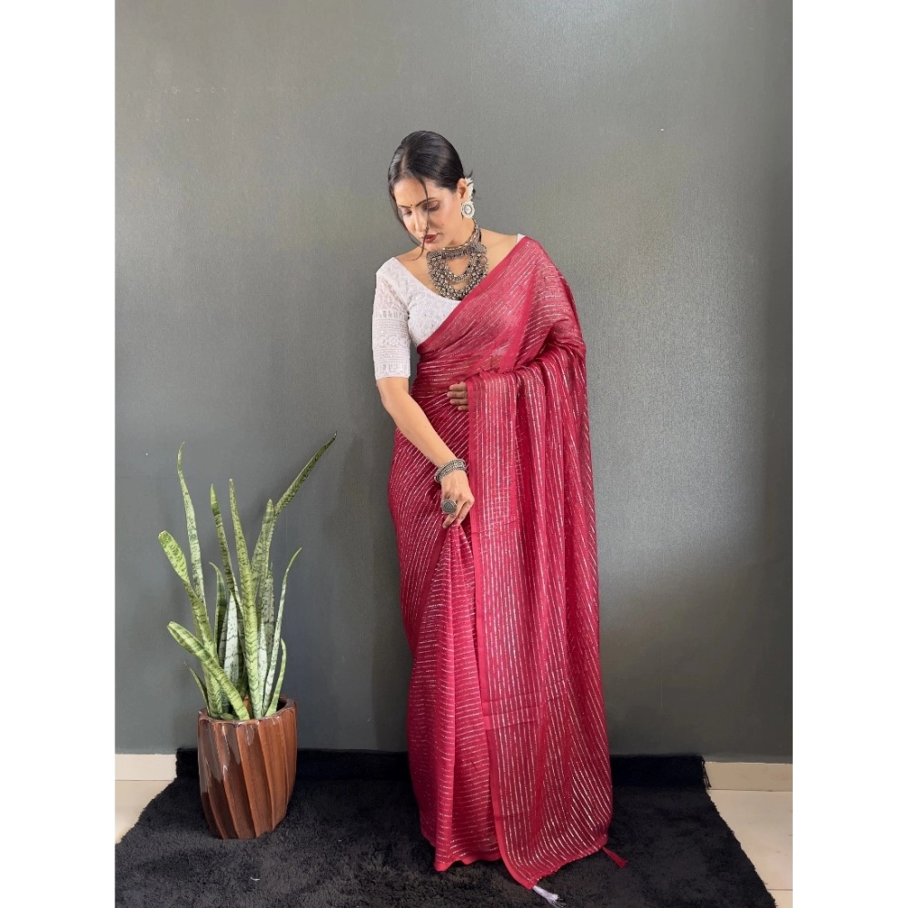 Generic Women's Chiffon Woven Bollywood Saree With Unstitched Blouse (5.5Mtr, Pink) Generic Women's Chiffon Woven Bollywood Saree With Unstitched Blouse (5.5Mtr, Pink)