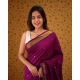 Generic Women's Silk Blend Self Design Bollywood Saree With Unstitched Blouse (5.5Mtr, Purple) Generic Women's Silk Blend Self Design Bollywood Saree With Unstitched Blouse (5.5Mtr, Purple)