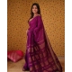 Generic Women's Silk Blend Self Design Bollywood Saree With Unstitched Blouse (5.5Mtr, Purple) Generic Women's Silk Blend Self Design Bollywood Saree With Unstitched Blouse (5.5Mtr, Purple)