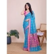 Generic Women's Cotton Silk Checkered Kota Doria Saree With Unstitched Blouse (5.5Mtr, Sky Blue) Generic Women's Cotton Silk Checkered Kota Doria Saree With Unstitched Blouse (5.5Mtr, Sky Blue)