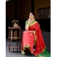 Generic Women's Silk Blend Self Design Banarasi Saree With Unstitched Blouse (5.5Mtr, Red Green) Generic Women's Silk Blend Self Design Banarasi Saree With Unstitched Blouse (5.5Mtr, Red Green)