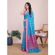 Generic Women's Cotton Silk Checkered Kota Doria Saree With Unstitched Blouse (5.5Mtr, Sky Blue) Generic Women's Cotton Silk Checkered Kota Doria Saree With Unstitched Blouse (5.5Mtr, Sky Blue)