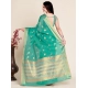Generic Women's Silk Blend Printed Banarasi Saree With Unstitched Blouse (5.5Mtr, Rama Green) Generic Women's Silk Blend Printed Banarasi Saree With Unstitched Blouse (5.5Mtr, Rama Green)