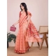 Generic Women's Cotton Silk Checkered Kota Doria Saree With Unstitched Blouse (5.5Mtr, Peach) Generic Women's Cotton Silk Checkered Kota Doria Saree With Unstitched Blouse (5.5Mtr, Peach)