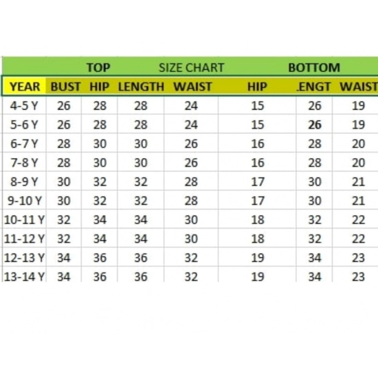 Generic Girl's Reyon Printed Kurti And Pyjama Set (Black)