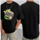 Generic Men's Casual Cotton Blend Printed Round Neck Half Sleeve T-Shirt (Black) Generic Men's Casual Cotton Blend Printed Round Neck Half Sleeve T-Shirt (Black)