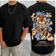 Generic Men's Casual Cotton Blend Printed Round Neck Half Sleeve T-Shirt (Black) Generic Men's Casual Cotton Blend Printed Round Neck Half Sleeve T-Shirt (Black)