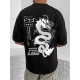 Generic Men's Casual Cotton Blend Printed Round Neck Half Sleeve T-Shirt (Black) Generic Men's Casual Cotton Blend Printed Round Neck Half Sleeve T-Shirt (Black)