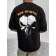Generic Men's Casual Cotton Blend Printed Round Neck Half Sleeve T-Shirt (Black) Generic Men's Casual Cotton Blend Printed Round Neck Half Sleeve T-Shirt (Black)