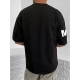 Generic Men's Casual Cotton Blend Printed Round Neck Half Sleeve T-Shirt (Black) Generic Men's Casual Cotton Blend Printed Round Neck Half Sleeve T-Shirt (Black)