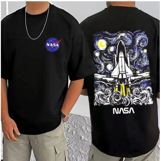 Generic Men's Casual Cotton Blend Printed Round Neck Half Sleeve T-Shirt (Black) Generic Men's Casual Cotton Blend Printed Round Neck Half Sleeve T-Shirt (Black)