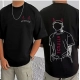 Generic Men's Casual Cotton Blend Printed Round Neck Half Sleeve T-Shirt (Black) Generic Men's Casual Cotton Blend Printed Round Neck Half Sleeve T-Shirt (Black)