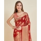 Generic Women's Soft Organza Silk Weaving Design Saree With Unstitched Blouse 5.5Mtr (Red) Generic Women's Soft Organza Silk Weaving Design Saree With Unstitched Blouse 5.5Mtr (Red)