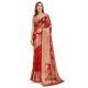 Generic Women's Soft Organza Silk Weaving Design Saree With Unstitched Blouse 5.5Mtr (Red) Generic Women's Soft Organza Silk Weaving Design Saree With Unstitched Blouse 5.5Mtr (Red)