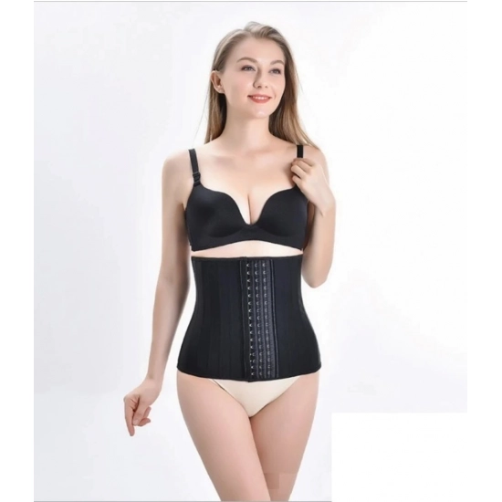 Generic Women's Cotton Self Design Western Wear Corset Body Shaper (Black) Generic Women's Cotton Self Design Western Wear Corset Body Shaper (Black)