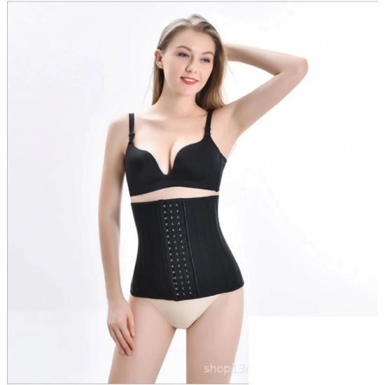Generic Women's Cotton Self Design Western Wear Corset Body Shaper (Black) Generic Women's Cotton Self Design Western Wear Corset Body Shaper (Black)