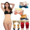 Generic Women's Cotton Lycra Blend Solid Western Wear Tummy Body Shaper (Beige)