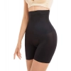 Generic Women's Cotton Lycra Solid Western Wear Tummy - Thigh Body Shaper (Black)