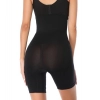 Generic Women's Cotton Lycra Solid Western Wear Tummy - Thigh Body Shaper (Black)