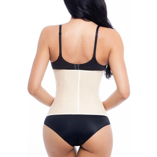 Generic Women's Lycra Blend Solid Western Wear Corset Body Shaper (Beige) Generic Women's Lycra Blend Solid Western Wear Corset Body Shaper (Beige)