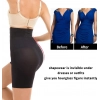 Generic Women's Cotton Lycra Solid Western Wear Tummy - Thigh Body Shaper (Black)