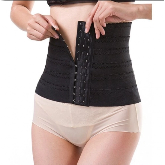 Generic Women's Lycra Blend Self Design Western Wear Corset Body Shaper (Black) Generic Women's Lycra Blend Self Design Western Wear Corset Body Shaper (Black)