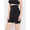 Generic Women's Cotton Solid Western Wear Tummy - Thigh Body Shaper (Black)