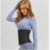 Generic Women's Cotton Solid Western Wear Tummy - Thigh Body Shaper (Black)