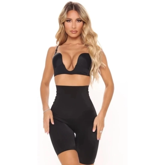 Generic Women's Cotton Solid Western Wear Tummy - Thigh Body Shaper (Black) Generic Women's Cotton Solid Western Wear Tummy - Thigh Body Shaper (Black)