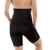 Generic Women's Cotton Solid Western Wear Tummy - Thigh Body Shaper (Black)