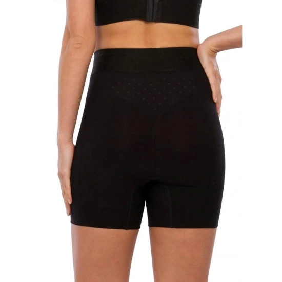 Generic Women's Cotton Solid Ethnic Wear Body Shaper (Black)