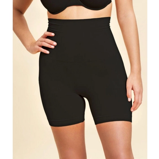 Generic Women's Cotton Solid Ethnic Wear Tummy - Thigh Body Shaper (Black) Generic Women's Cotton Solid Ethnic Wear Tummy - Thigh Body Shaper (Black)