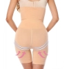 Generic Women's Cotton Lycra Solid Western Wear Tummy - Thigh Body Shaper (Beige)