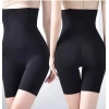 Generic Women's Cotton Solid Ethnic Wear Tummy - Thigh Body Shaper (Black)