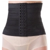 Generic Women's Lycra Blend Self Design Western Wear Corset Body Shaper (Black)