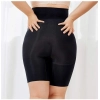 Generic Women's Cotton Solid Western Wear Tummy - Thigh Body Shaper (Black)