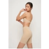 Generic Women's Cotton Solid Western Wear Tummy - Thigh Body Shaper (Beige)