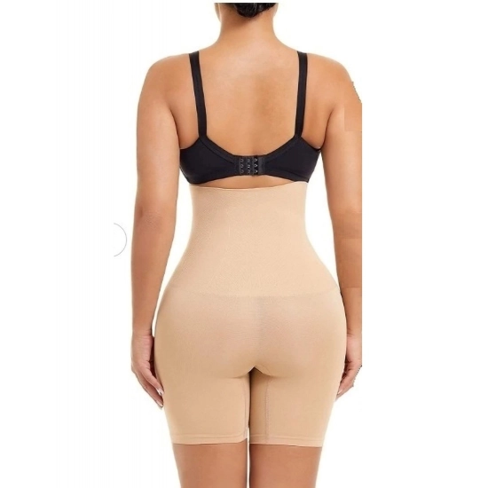 Generic Women's Cotton Solid Ethnic Wear Tummy - Thigh Body Shaper (Skin)