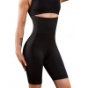 Generic Women's Cotton Solid Western Wear Tummy - Thigh Body Shaper (Black)
