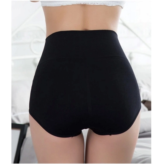 Generic Women's Cotton Solid Ethnic Wear Body Shaper Brief (Black) Generic Women's Cotton Solid Ethnic Wear Body Shaper Brief (Black)