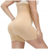 Generic Women's Cotton Lycra Solid Western Wear Tummy - Thigh Body Shaper (Beige)
