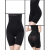 Generic Women's Cotton Lycra Solid Western Wear Tummy - Thigh Body Shaper (Black)