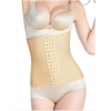 Generic Women's Lycra Blend Self Design Western Wear Corset Body Shaper (Beige)