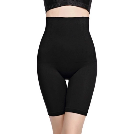 Generic Women's Cotton Lycra Solid Western Wear Tummy - Thigh Body Shaper (Black) Generic Women's Cotton Lycra Solid Western Wear Tummy - Thigh Body Shaper (Black)