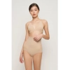 Generic Women's Cotton Solid Western Wear Tummy - Thigh Body Shaper (Beige)